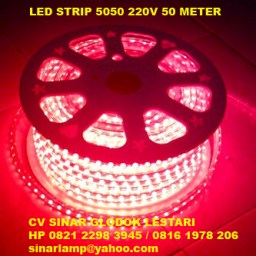 Lampu Strips LED SMD 5050 Kotak 220V IP67